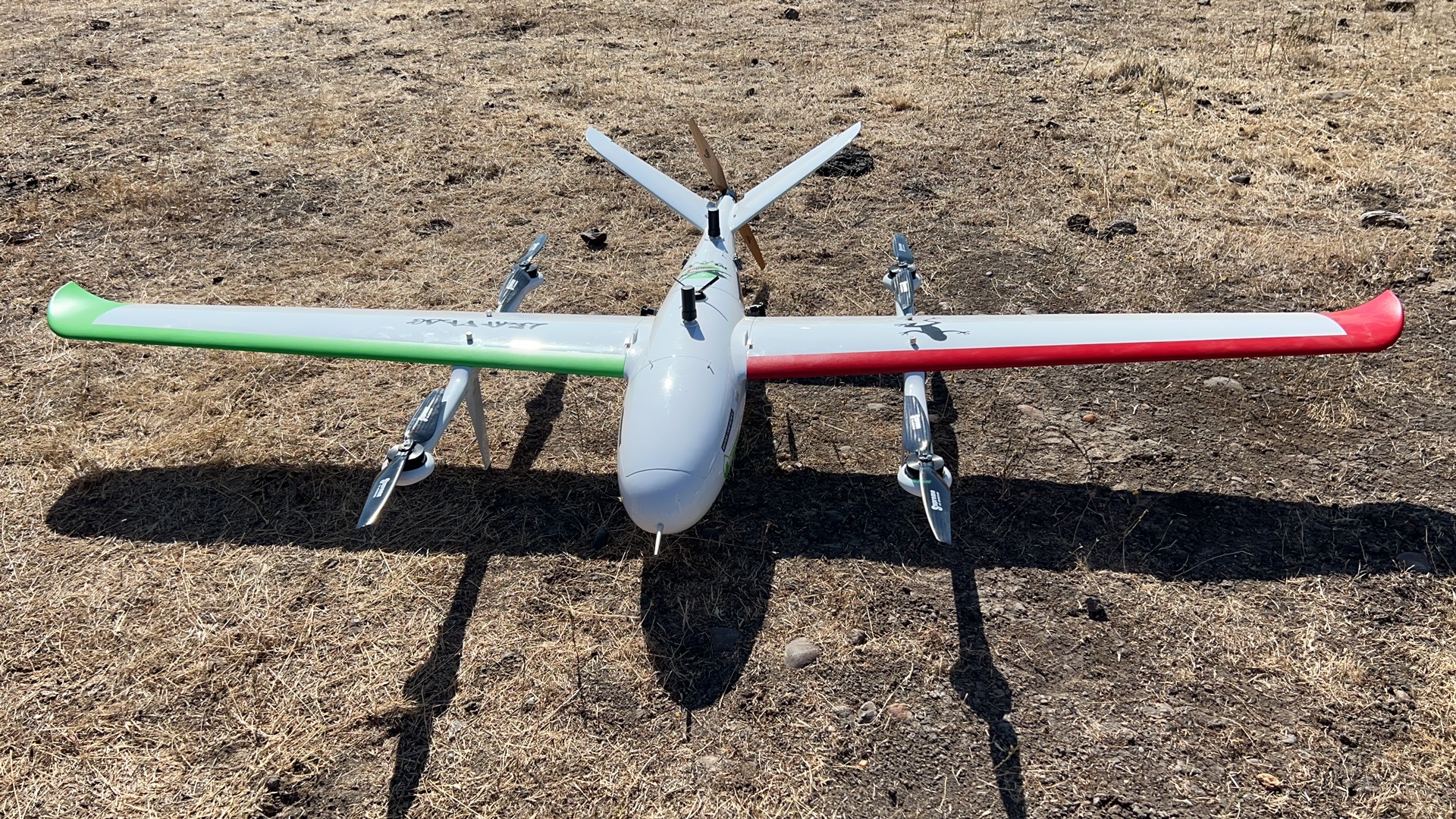 Hybrid VTOL drone with cognitive battery monitoring